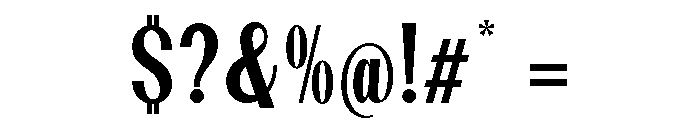 Dietary Semi Bold Condensed Font OTHER CHARS
