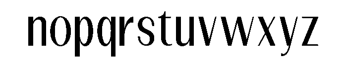 Dietary Semi Condensed Font LOWERCASE