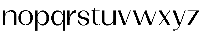 Dietary Semi Expanded Font LOWERCASE