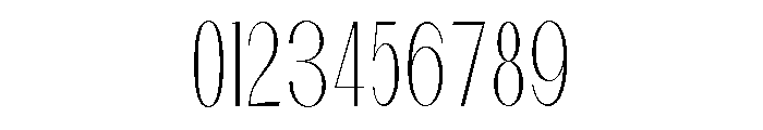 Dietary Thin Condensed Font OTHER CHARS
