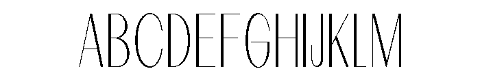Dietary Thin Condensed Font UPPERCASE