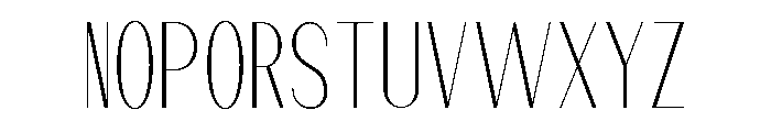 Dietary Thin Condensed Font UPPERCASE