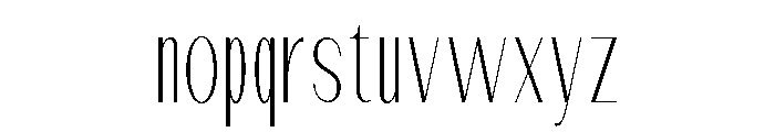 Dietary Thin Condensed Font LOWERCASE