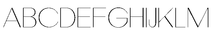 Dietary Thin Expanded Font UPPERCASE