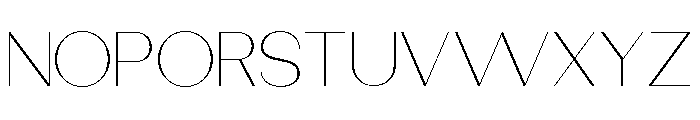 Dietary Thin Expanded Font UPPERCASE