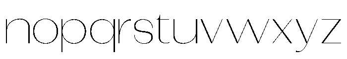 Dietary Thin Expanded Font LOWERCASE