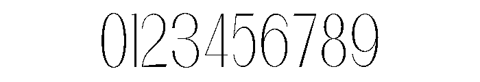 Dietary Thin Semi Condensed Font OTHER CHARS