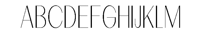 Dietary Thin Semi Condensed Font UPPERCASE