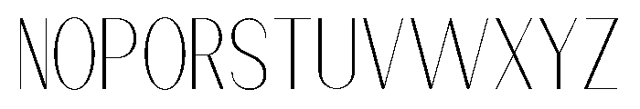 Dietary Thin Semi Condensed Font UPPERCASE