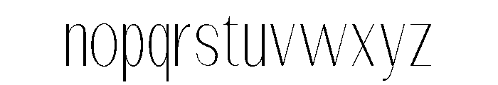 Dietary Thin Semi Condensed Font LOWERCASE