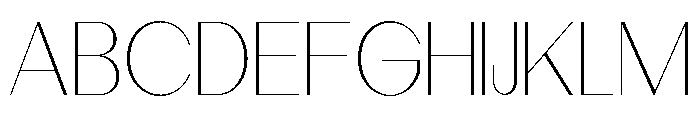 Dietary Thin Semi Expanded Font UPPERCASE