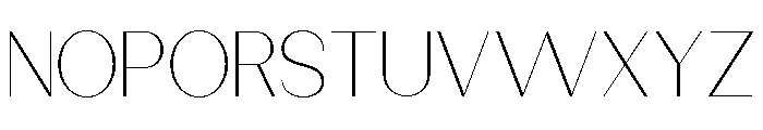 Dietary Thin Semi Expanded Font UPPERCASE