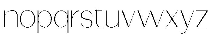 Dietary Thin Semi Expanded Font LOWERCASE