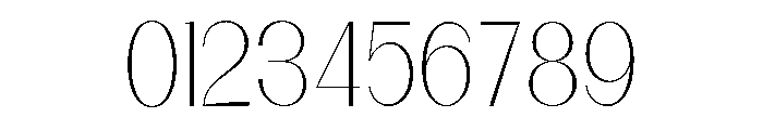 Dietary Thin Font OTHER CHARS