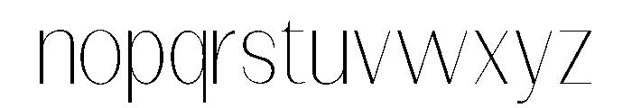 Dietary Thin Font LOWERCASE