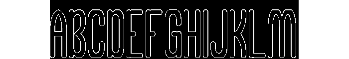 Different Logic-Hollow-Inverse Font UPPERCASE