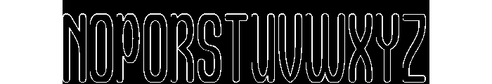 Different Logic-Hollow-Inverse Font UPPERCASE