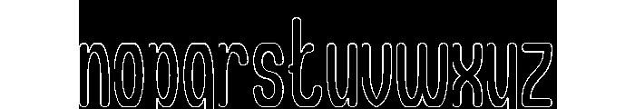 Different Logic-Hollow-Inverse Font LOWERCASE