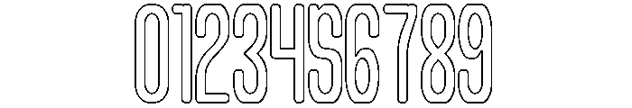 Different Logic-Hollow Font OTHER CHARS