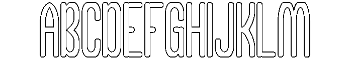 Different Logic-Hollow Font UPPERCASE