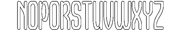 Different Logic-Hollow Font UPPERCASE