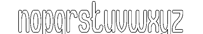 Different Logic-Hollow Font LOWERCASE