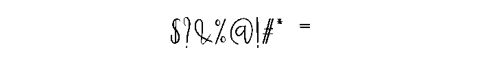 Digital Background Font OTHER CHARS