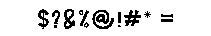 Digital Birthday Font OTHER CHARS