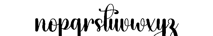 Digital Calligraphy Font LOWERCASE