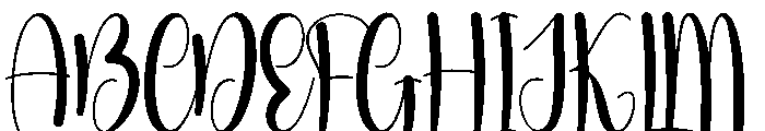 Digital Christmas Font UPPERCASE