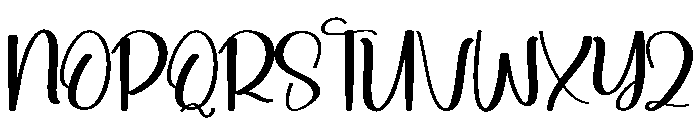 Digital Easter Font UPPERCASE