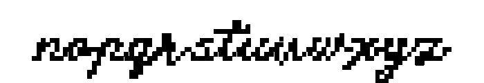 Digital Match Script One Font LOWERCASE