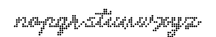 Digital Match Script Threee Font LOWERCASE