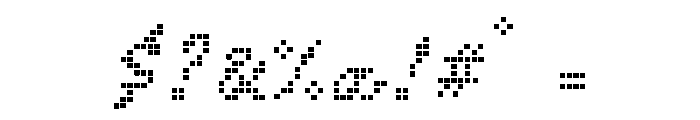 Digital Match Script Two Font OTHER CHARS