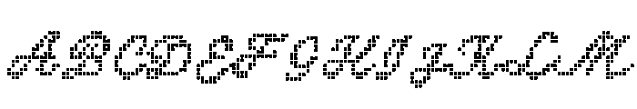 Digital Match Script Two Font UPPERCASE