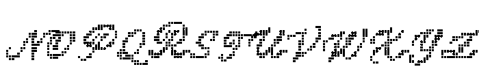 Digital Match Script Two Font UPPERCASE