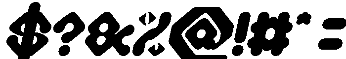 Digital Monkey Bold Italic Font OTHER CHARS
