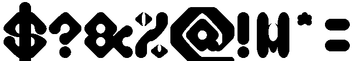 Digital Monkey Bold Font OTHER CHARS