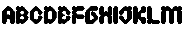 Digital Monkey Bold Font UPPERCASE