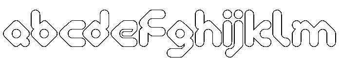 Digital Monkey-Hollow FONT