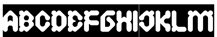 Digital Monkey-Inverse Font UPPERCASE
