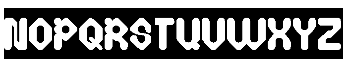 Digital Monkey-Inverse Font UPPERCASE
