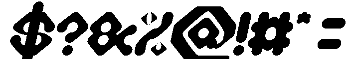 Digital Monkey Italic Font OTHER CHARS