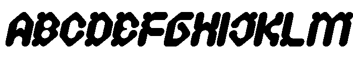 Digital Monkey Italic Font UPPERCASE