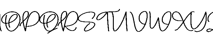 Digital Paperback Font UPPERCASE