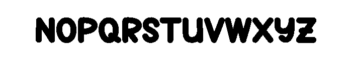 Digital School Font LOWERCASE