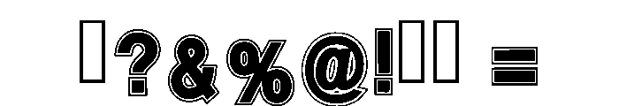 Digital Varsity Regular Font OTHER CHARS