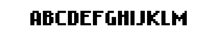 Digital808 Font UPPERCASE