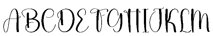 Digitalis Font UPPERCASE