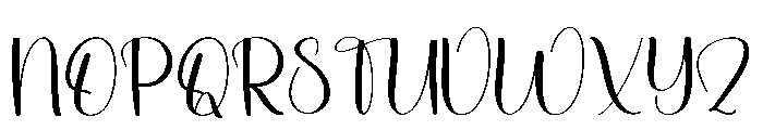 Digitalis Font UPPERCASE